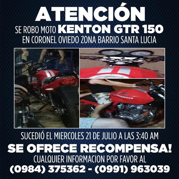 Denuncian robo de motocicleta en el barrio Santa Lucía – Prensa 5