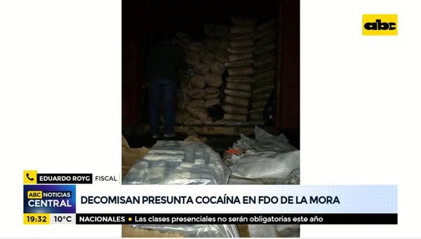 Decomisan presunta cocaína en Fernando de la Mora - ABC Noticias - ABC Color