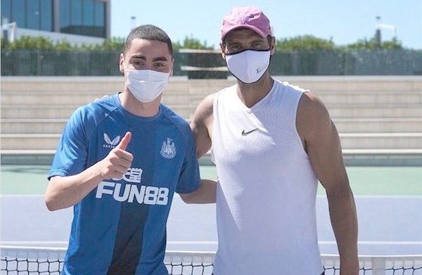 Crónica / Miguel Almirón visitó a la “Fiera” Nadal en España