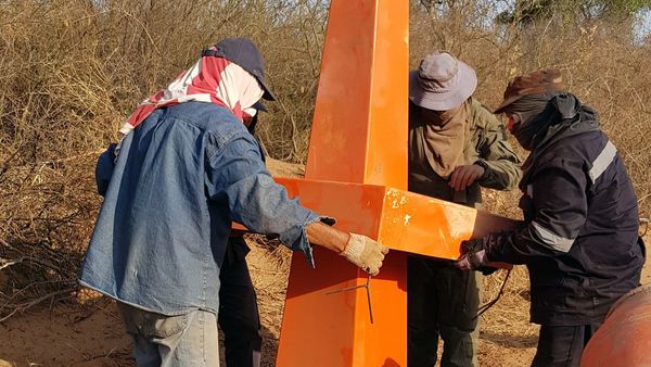 Colocan hitos en frontera que comparten Paraguay y Bolivia