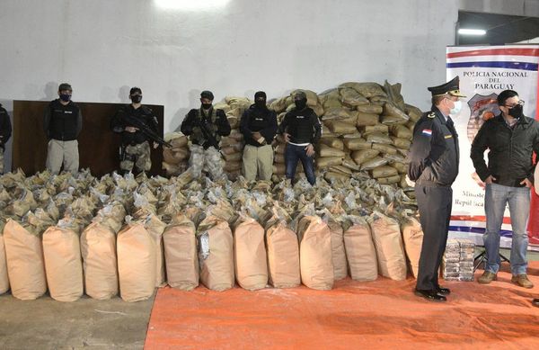 Incautan megacarga de cocaína de un depósito de Fernando de la Mora - Nacionales - ABC Color