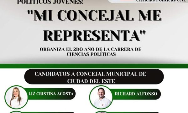 Organizan conversatorio entre políticos jóvenes «Mi concejal me representa»