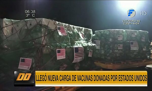 Llegó nueva carga de vacunas donadas por Estados Unidos | Telefuturo