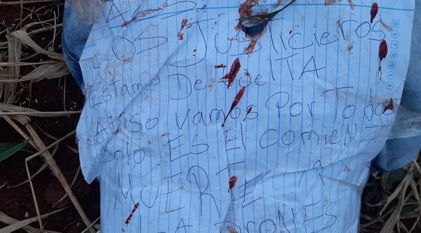 Encuentran cuerpo sin manos con una nota de “Justicieros de la Frontera”