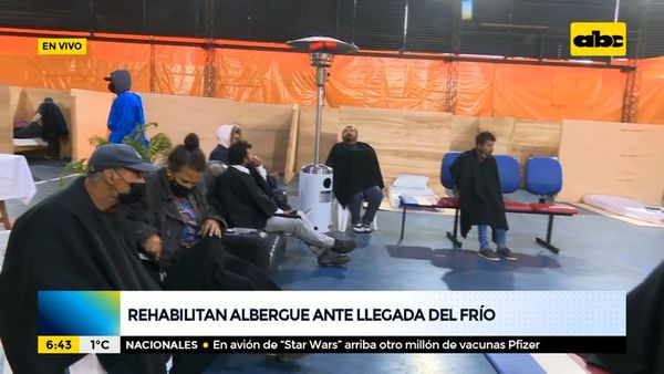 Rehabilitan albergue ante la llegada del frío polar - ABC Noticias - ABC Color