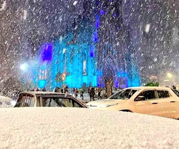 Nevada histórica en Brasil con temperaturas bajo cero en el sur