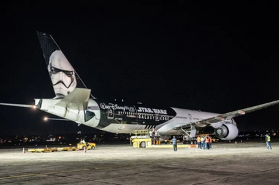 Avión de Star Wars “inyectó” dosis de furor