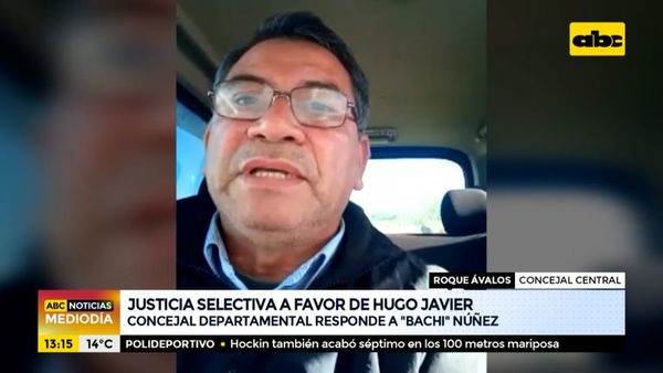 Justicia selectiva, “a favor de Hugo Javier” - ABC Noticias - ABC Color