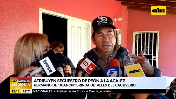 Atribuyen secuestro de peón a la ACA-EP - ABC Noticias - ABC Color