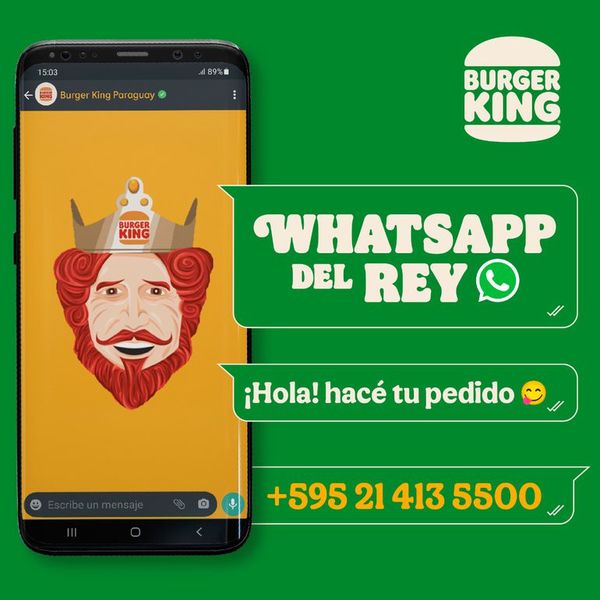 WhatsApp del Rey de Burger King - Empresariales - ABC Color