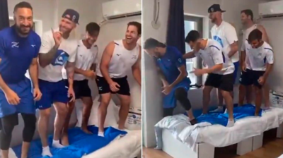 VIRAL | Mirá todo lo que hizo el equipo israelí para romper una cama “anti sexo” en Tokyo 2020