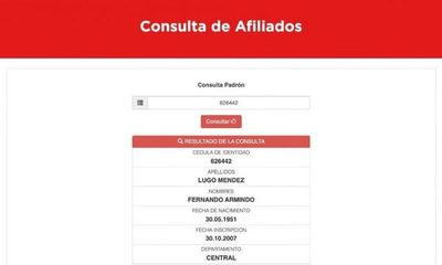 Indignación en redes: hasta Alegre y Lugo están entre los “afiliados” a la ANR