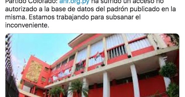 La Nación / Apoderado general denunció hackeo