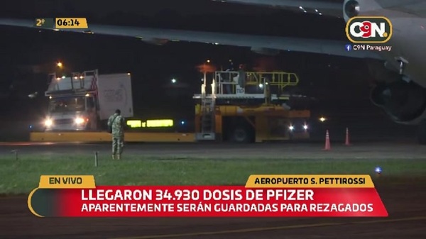 Arriban más de treinta mil dosis de Pfizer - C9N