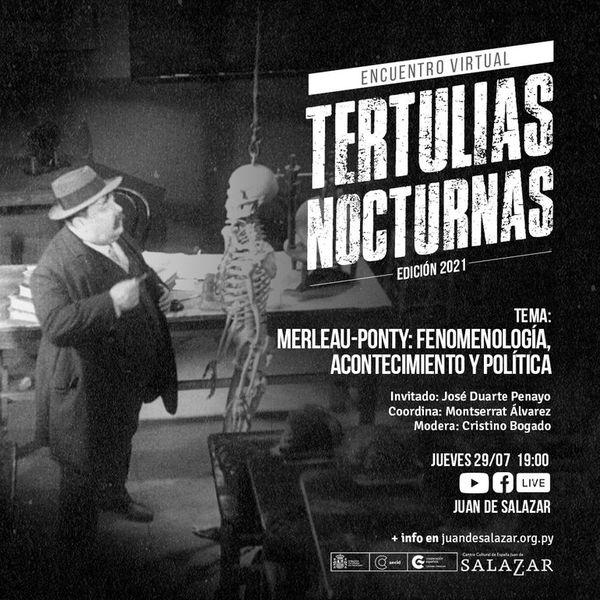 «Merleau-Ponty: fenomenología, acontecimiento y política», hoy en las Tertulias Nocturnas - Espectáculos - ABC Color