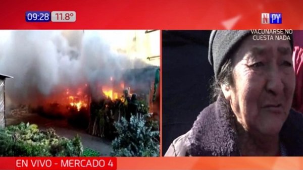 Voraz incendio consume varios puestos del Paseo de los Yuyos | Noticias Paraguay