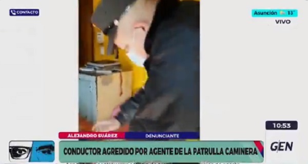 Apartan a inspector de la Caminera por agredir a un conductor