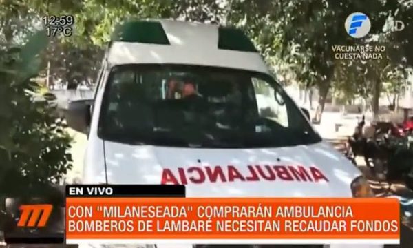 Con ''milaneseada'' comprarán ambulancia | Telefuturo