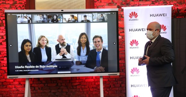 La Nación / Huawei Paraguay presentó sus nuevos productos de oficina IdeaHub