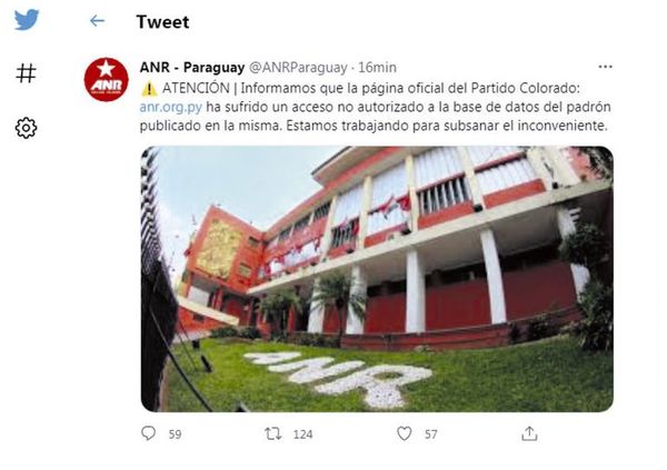 Caso ANR ratifica que Estado ya no puede desentenderse de resguardo de datos sensibles, afirman - Nacionales - ABC Color