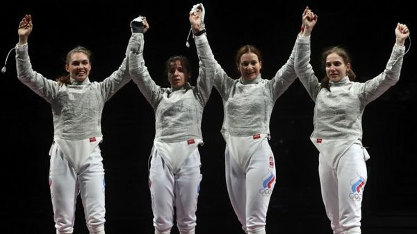 Las esgrimistas rusas ganan el oro en sable por equipos en Tokio 2020