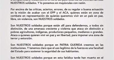 La Nación / “Son nuestros soldados”, dicen