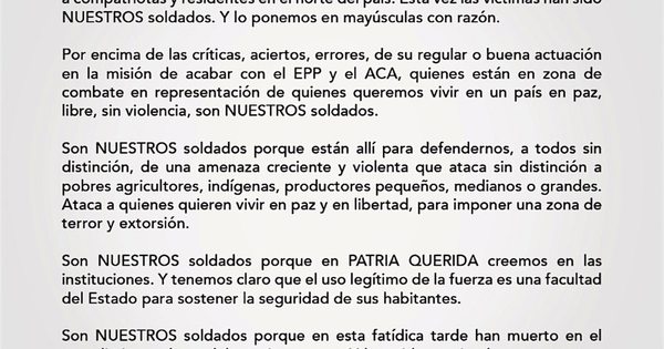 La Nación / “Son nuestros soldados”, dicen