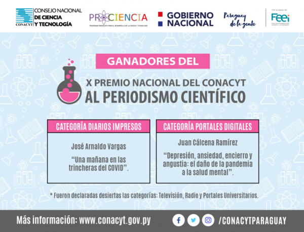 Conacyt anuncia ganadores del Premio Nacional al Periodismo Científico | OnLivePy