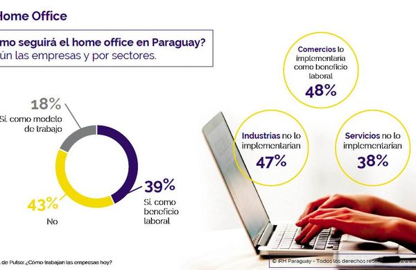 El 57% de empresas en el país está dispuesta a sostener el teletrabajo - Económico - ABC Color