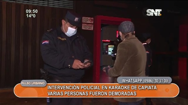 Policía irrumpió en karaoke de Capiatá - SNT