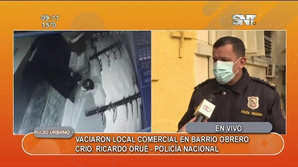 Delincuentes vaciaron local comercial en Barrio Obrero - SNT