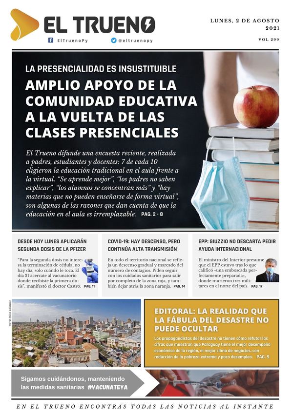 E-paper 2 de agosto 2021 - El Trueno