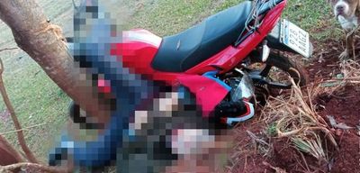 Motociclista muere tras embestir contra un árbol - ABC en el Este - ABC Color