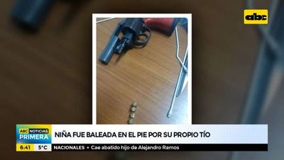 Niña fue baleada en el pie por su propio tío - ABC Noticias - ABC Color
