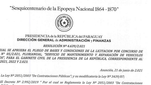 Presidencia planea gastar G. 792 millones en reparación de blindados