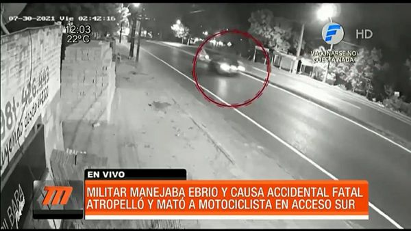 Militar alcoholizado causa fatal accidente de tránsito en Ñemby