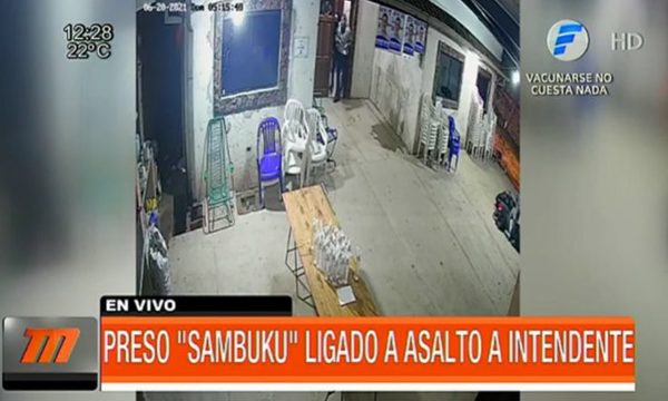 Preso ''sambuku" ligado a asalto intendente | Telefuturo