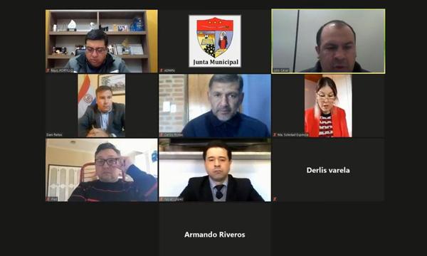 Concejales de Coronel Oviedo seguirán con sesiones vía Zoom – Prensa 5
