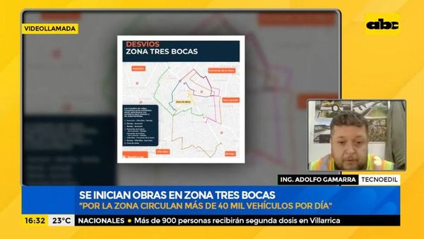 Se reinician obras en zona Tres Bocas - Factor Clave - ABC Color