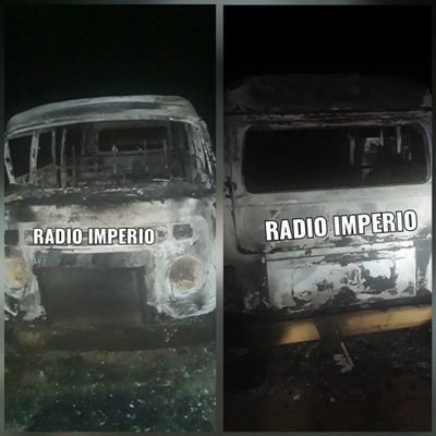 Hallan furgoneta abandonada e incinerada en la colonia San Roque