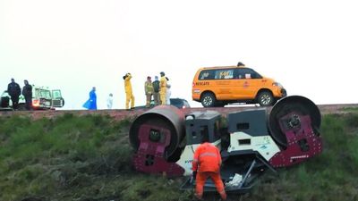 Vio cómo aplanadora le aplastó a su papá