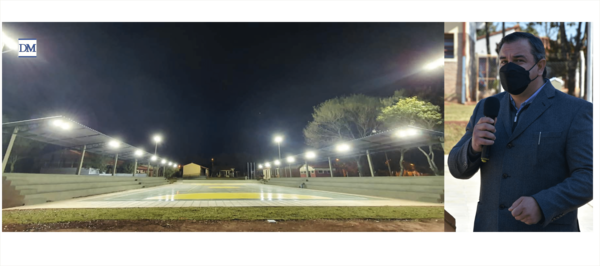 Gobernación de Misiones inauguró una pista multideportiva en escuela de San Igancio