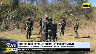 CODI brindó detalles sobre último operativo - ABC Noticias - ABC Color