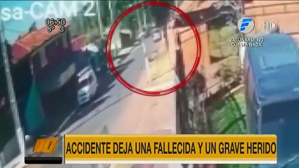 Madre muere atropellada al intentar salvar a su hijo