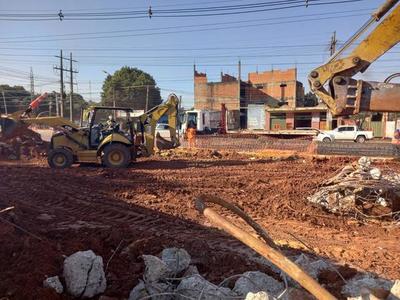 Comenzaron las obras para el paso a desnivel en zona de Tres Bocas en Villa Elisa