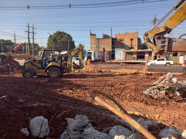 Comenzaron las obras para el paso a desnivel en zona de Tres Bocas en Villa Elisa
