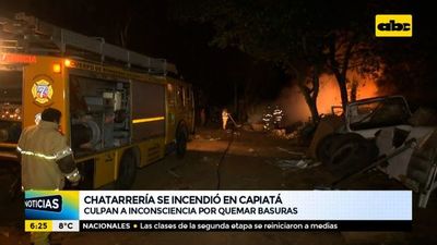 Chatarrería se incendió en Capiatá y culpan a inconsciencia de vecinos - ABC Noticias - ABC Color