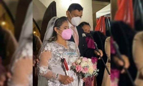 Viral: Pareja de no videntes contrajo matrimonio