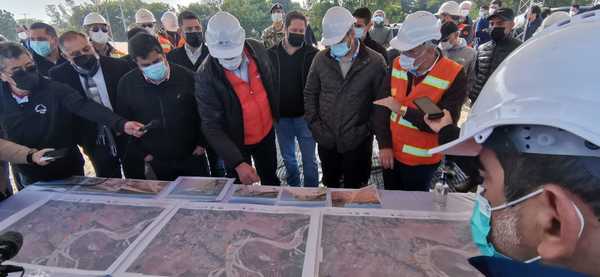 Presidente verificó obras de la defensa costera que tendrá un gran impacto en Pilar | .::Agencia IP::.