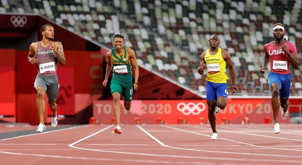 De Grasse el más rápido en semifinales de 200 m - Polideportivo - ABC Color